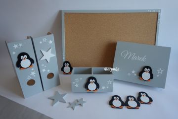 Dekorace s tučňákem