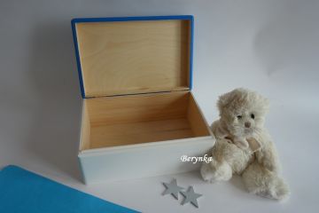 Dřevěná bedýnka s mašinkou - různá provedení