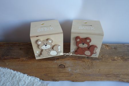 Dřevěná pokladnička