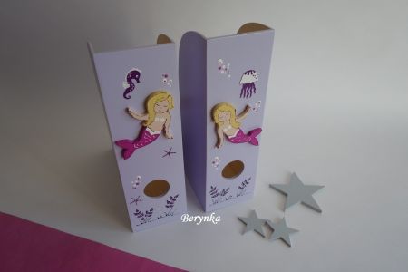 Dřevěný šanon s mořskou pannou