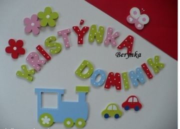 Dřevěná písmenka "puntíkatá"