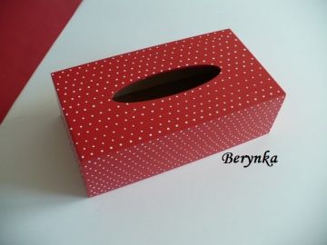 Krabička na kapesníky - puntíkatá