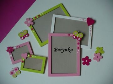 Dřevěný fotorámeček se srdíčkem