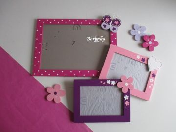 Dřevěný fotorámeček se srdíčkem