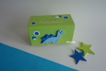 Dřevěná pokladnička - kasička pro děti