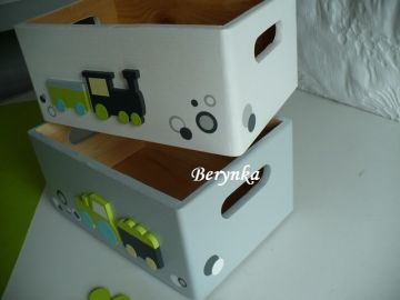 Dřevěné dekorace - v pastelových barvách