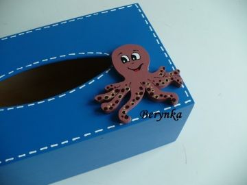 Krabička na kapesníky s chobotnicí
