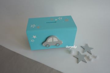 Dřevěná pokladnička pro děti