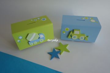 Dřevěná pokladnička pro děti