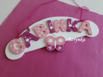 Dřevěné dekorace - odstíny růžové