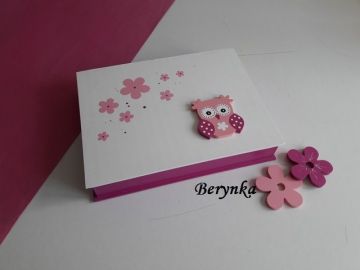 Dřevěné dekorace - odstíny růžové