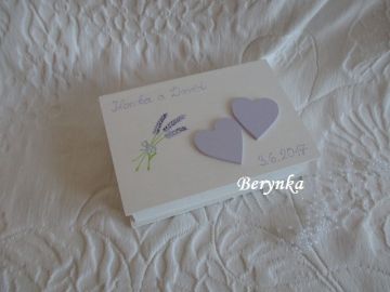 Svatební krabička s levandulí