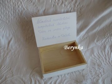 Svatební krabička s levandulí