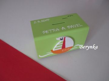 Svatební pokladnička s lodičkou