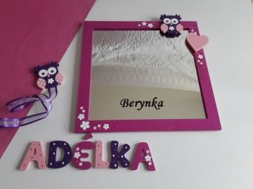 Zrcadla v rámu - čtvercová