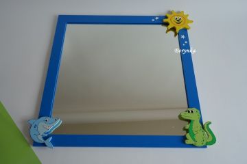 Zrcadla v rámu - čtvercová