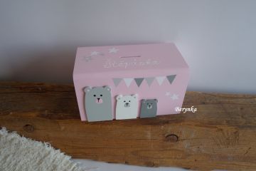 Dřevěná pokladnička