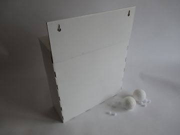 Adventní kalendář tyrkysovo-modré se sněhuláky