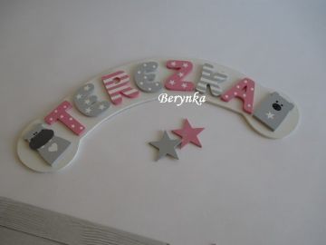 Dřevěné dekorace v nordic stylu s medvídkem a hrošíkem