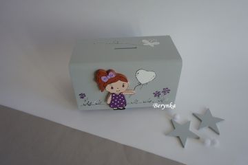 Dřevěná pokladnička pro děti