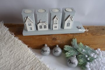 Dřevěné adventní svícny