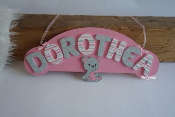 Jmenovka s medvídkem