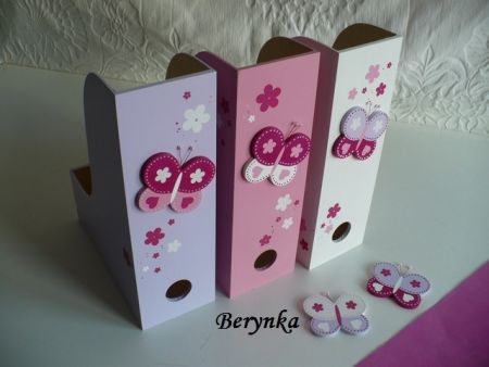 Dřevěný šanon s motýlkem