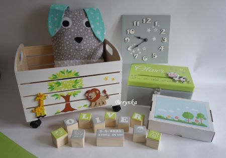 Dekorace šedo-zelené