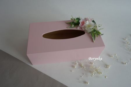 Krabička na kapesníky s květinami