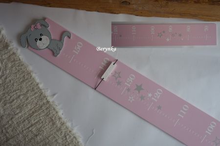 Dětský metr s medvídkem se štěňátkem