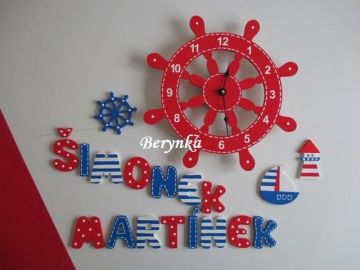 Dětské hodiny kormidlo