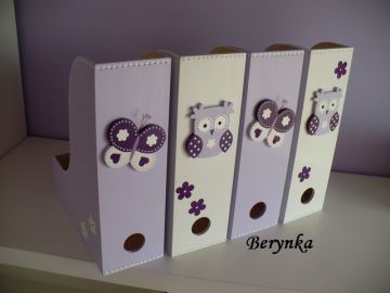 Dřevěný šanon s motýlkem