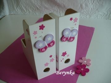 Dřevěný šanon s motýlkem