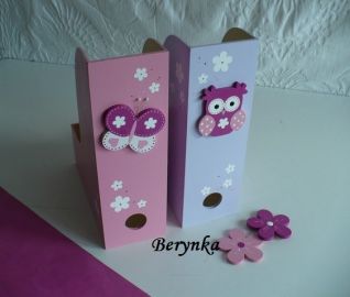 Dřevěný šanon s motýlkem