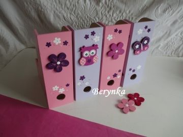 Dřevěný šanon s motýlkem