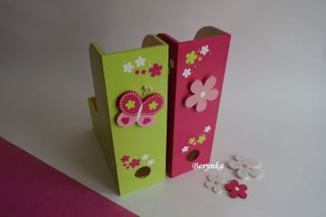 Dřevěný šanon s motýlkem