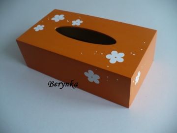 Krabička na kapesníky s kytičkami