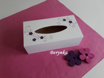 Krabička na kapesníky s kytičkami