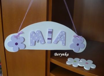 Jmenovka s kytičkou