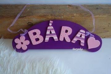 Jmenovka s kytičkou