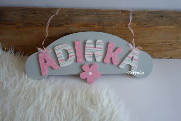 Jmenovka s kytičkou