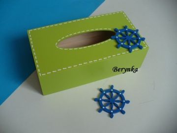 Dřevěné dekorace - námořnické se zelenou