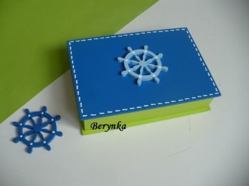 Dřevěné dekorace - námořnické se zelenou