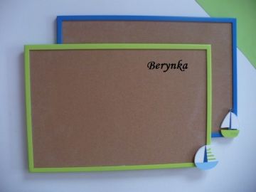 Dřevěné dekorace - námořnické se zelenou