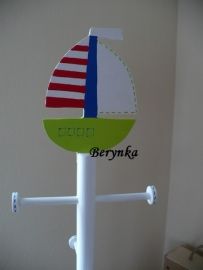 Dřevěné dekorace - námořnické se zelenou