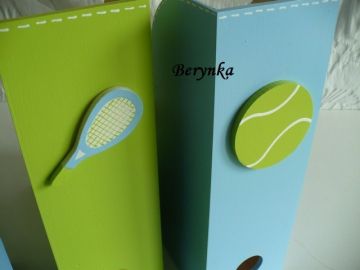 Dřevěné dekorace - tenisové