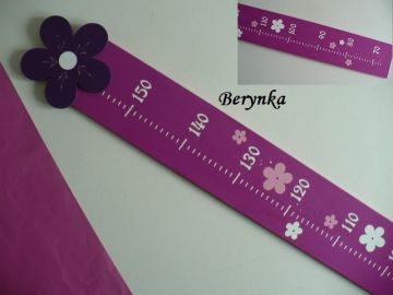 Dřevěné dekorace - růžová, fialová, fuchsiová