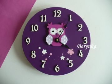 Dřevěné dekorace - růžová, fialová, fuchsiová