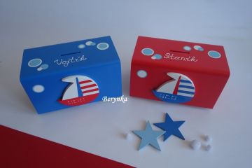 Dřevěná pokladnička pro děti