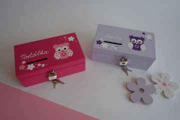 Dřevěná pokladnička pro děti